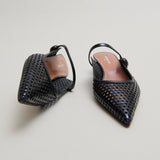 Mules Decade Cuir Brillant Noir