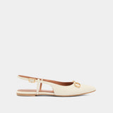 Ballerines Dedicace Cuir Brilla Ecru