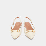 Ballerines Dedicace Cuir Brilla Ecru