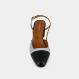 Salomes/babies Dhapop Cuir/cuir Noir-argent