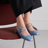 Salomes/babies Doble Vernis Jeans