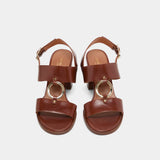 Sandales Dore Cuir Marron