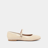 Ballerines Douceur Vernis Pliss Ecru
