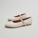 Ballerines Douceur Vernis Pliss Ecru