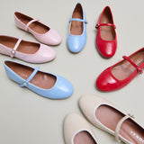 Ballerines Douceur Vernis Pliss Ecru