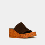 Mules Eve Croute Marron-Fonce