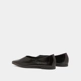 Ballerines Lea Vernis Plisse Noir