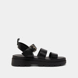 Sandales Priame Cuir Noir