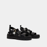 Sandales Priame Cuir Noir