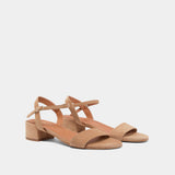 Sandales Via Bis Velours Camel