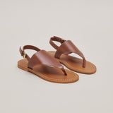Plagettes Wade Cuir Cognac