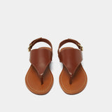 Plagettes Wade Cuir Cognac