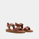 Sandales Woma Cuir Cognac