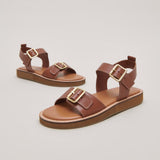 Sandales Woma Cuir Cognac