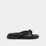 Mules Woodland Cuir Noir