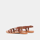 Plagettes Woodstock Cuir Cognac