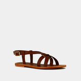 Plagettes Wora Cuir Cognac