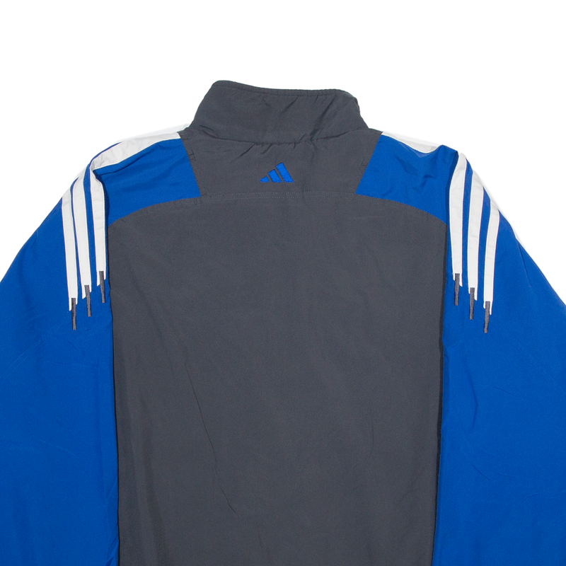 ADIDAS Mens Track Jacket Blue M