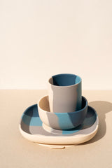 Set of 2 silicon toddler and kids cups - Blue