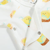 Organic Cotton Baby Onesie - Lemon Tea + Egg Tart
