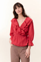 Blouse Cala Tcv1 Plain Red