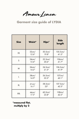 Lydia classic wide linen pants in White