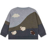 青金石针织衬衫