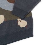 青金石针织衬衫