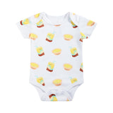 Organic Cotton Baby Onesie - Lemon Tea + Egg Tart
