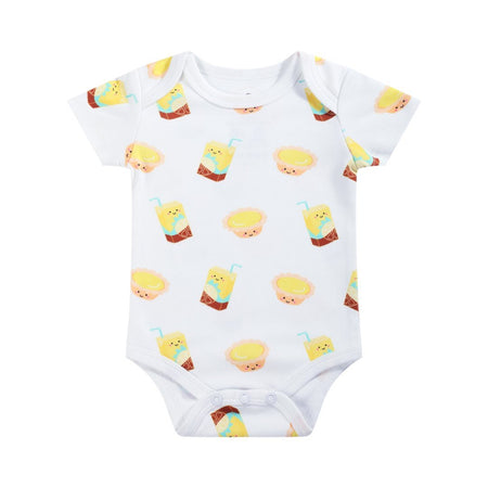 Organic Cotton Baby Onesie - Lemon Tea + Egg Tart