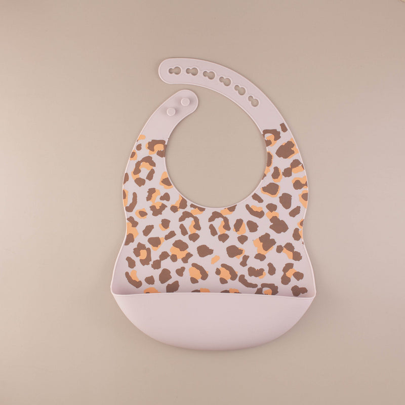 Leopard Print Silicone Bib