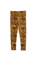 Leopard kids leggings are part of the Mini Rodini basic series. These Mini Rodini leopard leggings feature a soft elastic waistband.