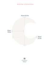 Moon Cushion- Teal Blue