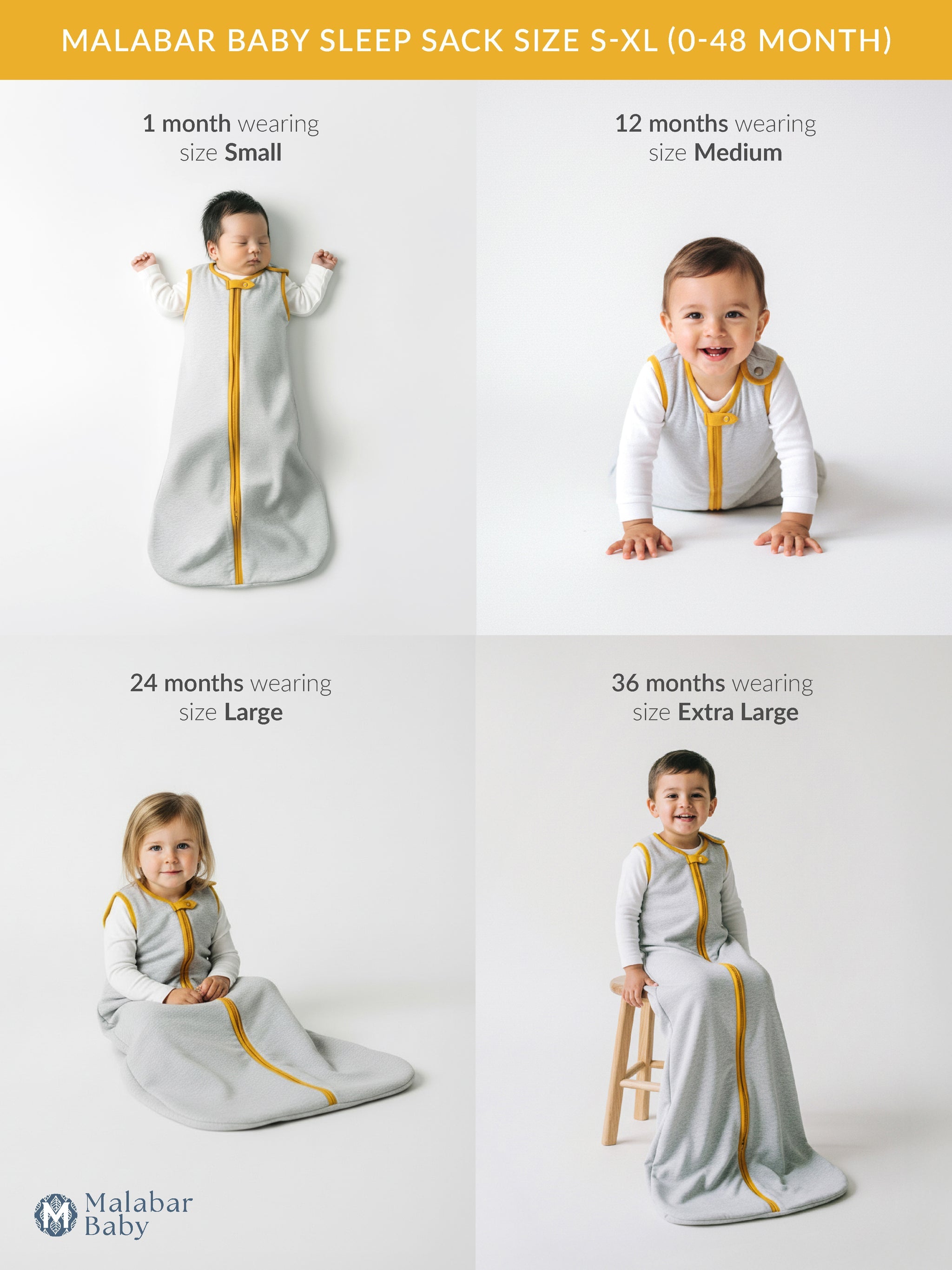 TOG 0.6（轻量）- Erawan 灰色可穿戴婴儿睡袋