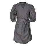 Black Lusso Wrap Dress – Elegant Women’s Wrap Dress
