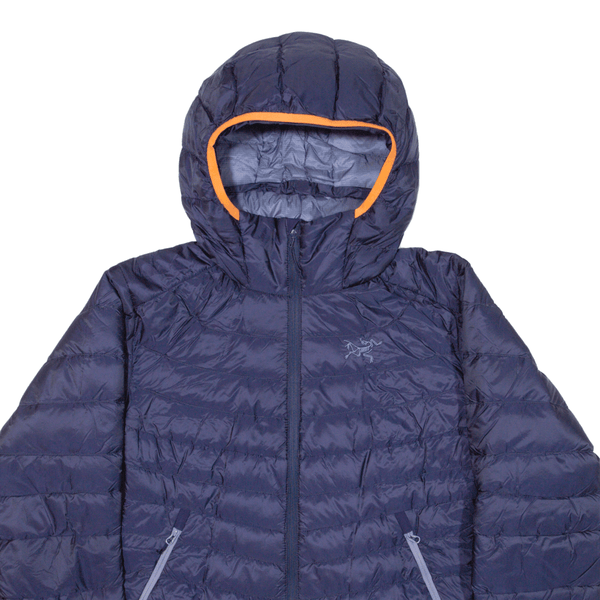 ARC'TERYX Lightweight Insulated Womens Puffer Jacket Blue Nylon Hooded S