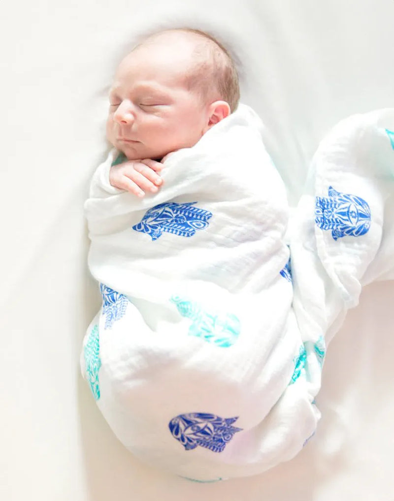 Organic Swaddle - Hamsa