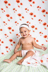 Organic Swaddle - Poppy