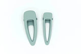 哑光夹子（2 件套）- 浅蓝色