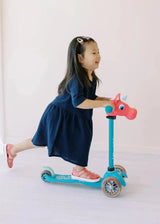 有机棉女童连衣裙 - 海军蓝