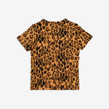 Mini Rodini leopard print T-shirt for kids is the most breathable T-shirt made with soft TENCEL Lyocell fabric. The best clothing for hot and & humid weather.