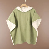 Moss Green Muslin Poncho Towel