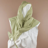 Moss Green Muslin Poncho Towel