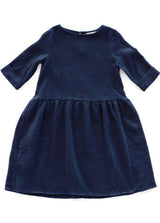 Organic cotton women dress - Navy
