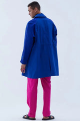 Raglan Coat in Blue