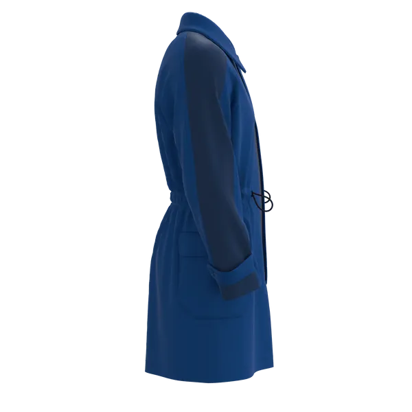 Raglan Coat in Blue