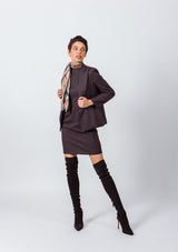 Luxe Charcoal Blazer – Women’s Tailored Office Jacket