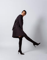 Stylish Pleated Blouse in Black – Women’s Elegant Top