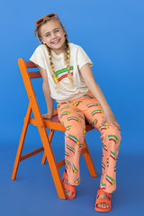 Shop organic cotton flared girls leggings for girls & teens with a star print online. Comfortable, breathable summer leggings and organic cotton leggings.