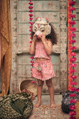 Pink girl's shorts - Bohemian Strawberry